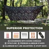 image:imageOnewind 1210 ft Camo Camping Tarp Billow Tarp Shelter Lightweight Waterproof Hammock Rainfly for Stealth Camping Army Military Bushcraft Easy to Setup with Tent Pegs and Guyline CamouflageCamo