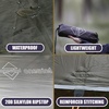 image:imageOnewind 1210 ft Camo Camping Tarp Billow Tarp Shelter Lightweight Waterproof Hammock Rainfly for Stealth Camping Army Military Bushcraft Easy to Setup with Tent Pegs and Guyline CamouflageOd Green10