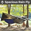 image:imageOnewind 1210 ft Camo Camping Tarp Billow Tarp Shelter Lightweight Waterproof Hammock Rainfly for Stealth Camping Army Military Bushcraft Easy to Setup with Tent Pegs and Guyline CamouflageOd Green12 Rectangular