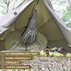image:imageOnewind 1210 ft Camo Camping Tarp Billow Tarp Shelter Lightweight Waterproof Hammock Rainfly for Stealth Camping Army Military Bushcraft Easy to Setup with Tent Pegs and Guyline CamouflageOd Greenhot Tent