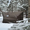 image:imageOnewind 1210 ft Camo Camping Tarp Billow Tarp Shelter Lightweight Waterproof Hammock Rainfly for Stealth Camping Army Military Bushcraft Easy to Setup with Tent Pegs and Guyline CamouflageOd Greenhot Tent