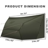 image:imageOnewind 1210 ft Camo Camping Tarp Billow Tarp Shelter Lightweight Waterproof Hammock Rainfly for Stealth Camping Army Military Bushcraft Easy to Setup with Tent Pegs and Guyline CamouflageOd Greenhot Tent