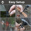 image:imageOnewind 1210 ft Camo Camping Tarp Billow Tarp Shelter Lightweight Waterproof Hammock Rainfly for Stealth Camping Army Military Bushcraft Easy to Setup with Tent Pegs and Guyline CamouflageOd Green12 Rectangular