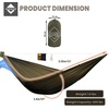 image:imageOnewind Camping Hammock Ultralight Portable Hammock with Adjustable Ridgeline Outdoor Hammock 20D Ripstop Nylon with 2  12Ft Tree Strap Ideal for Camping Hiking BackpackingOd Greendouble Layer