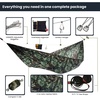 image:imageOnewind Camping Hammock Ultralight Portable Hammock with Adjustable Ridgeline Outdoor Hammock 20D Ripstop Nylon with 2  12Ft Tree Strap Ideal for Camping Hiking BackpackingCamosingle Layer