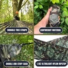image:imageOnewind Camping Hammock Ultralight Portable Hammock with Adjustable Ridgeline Outdoor Hammock 20D Ripstop Nylon with 2  12Ft Tree Strap Ideal for Camping Hiking BackpackingCamosingle Layer