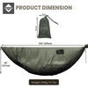 image:imageOnewind Premium Hammock Wind Sock Hammock end Wind Block Lightweight and WindResistant Underquilt Protector for Winter and Cold Weather Protection Backpacking CamouflageBtmod Green