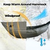 image:imageOnewind Premium Hammock Wind Sock Hammock end Wind Block Lightweight and WindResistant Underquilt Protector for Winter and Cold Weather Protection Backpacking CamouflageZipperod Green