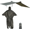 image:imageonewind Hooded Rain Poncho Silnylon Rain Coat Versatile Survival Shelter Waterproof Breathable Lightweight PonchoOd Green10667 270cm170cm