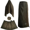 image:imageonewind Rain Skirt Half Poncho Waterproof Ultralight Nylon Rain Kilt Windproof Rainwear Liner for Riding Camping HikingOlive Green
