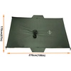 image:imageonewind Hooded Rain Poncho Silnylon Rain Coat Versatile Survival Shelter Waterproof Breathable Lightweight PonchoOd Green10667 270cm170cm
