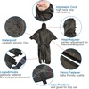 image:imageonewind Hooded Rain Poncho Silnylon Rain Coat Versatile Survival Shelter Waterproof Breathable Lightweight PonchoOd Green10667 270cm170cm