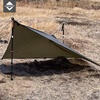 image:imageonewind Hooded Rain Poncho Silnylon Rain Coat Versatile Survival Shelter Waterproof Breathable Lightweight PonchoOd Green8956 226cm142cm