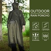 image:imageonewind Hooded Rain Poncho Silnylon Rain Coat Versatile Survival Shelter Waterproof Breathable Lightweight PonchoOd Green9856 250cm142cm