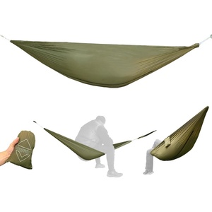 image:imageOnewind Camping Hammock Ultralight Portable Hammock with Adjustable Ridgeline Outdoor Hammock 20D Ripstop Nylon with 2  12Ft Tree Strap Ideal for Camping Hiking BackpackingOd Greenchair HammockToilet Hammock