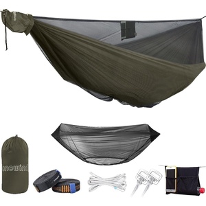 image:imageOnewind Premium 12 Camping Double Hammock with Tree Straps and Bug Net for Travel Camping Backpacking and HikingOd Green