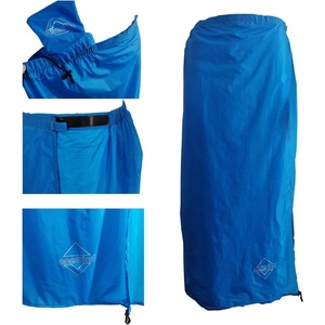 image:imageonewind Rain Skirt Half Poncho Waterproof Ultralight Nylon Rain Kilt Windproof Rainwear Liner for Riding Camping HikingBlue