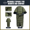 image:imageOnewind Hammock Top Quilt with Footbox Lightweight and Portable Sleeping Quilt Camping Sleeping Bag for Backpacking and HikingOd Green 45f60f