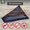 image:imageOnewind Lightweight Poncho Shelter Solitary Shelter Cape Silnylon Emergency Survival Shelter Ultralight Minimalist Shelter for Camping Hiking Backpacking Bug Out BagBlackInner Tent