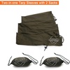 image:imageOnewind Premium Hammock Tarp Sleeve 12ft Camping Tent Rain Fly Snakeskin for Tarp Easy Storage and Display Hiking and Backpacking Lightweight and Durable Water Resistant OD GreenOlive Green2 Pieces