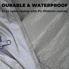 image:imageOnewind Ultralight Tent Footprint 20D Silnylon Groundsheet 4000mm Waterproof Rate PU Coating Lightweight Camping Tarp Tent Floor for Backpacking Hiking and ThruHiking 98 55Od Greenground Bag Cover
