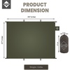 image:imageOnewind Ultralight Tent Footprint 20D Silnylon Groundsheet 4000mm Waterproof Rate PU Coating Lightweight Camping Tarp Tent Floor for Backpacking Hiking and ThruHiking 98 55Od Greenthicker