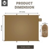image:imageOnewind Ultralight Tent Footprint 20D Silnylon Groundsheet 4000mm Waterproof Rate PU Coating Lightweight Camping Tarp Tent Floor for Backpacking Hiking and ThruHiking 98 55Brownlarge