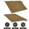 image:imageOnewind Ultralight Tent Footprint 20D Silnylon Groundsheet 4000mm Waterproof Rate PU Coating Lightweight Camping Tarp Tent Floor for Backpacking Hiking and ThruHiking 98 55Brownlarge