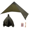 image:imageOnewind Lightweight Poncho Shelter Solitary Shelter Cape Silnylon Emergency Survival Shelter Ultralight Minimalist Shelter for Camping Hiking Backpacking Bug Out BagOd GreenShelter Only