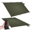image:imageOnewind Ultralight Tent Footprint 20D Silnylon Groundsheet 4000mm Waterproof Rate PU Coating Lightweight Camping Tarp Tent Floor for Backpacking Hiking and ThruHiking 98 55Od Greenlarge