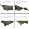 image:imageonewind 12ft Hammock Tarp and Underquilt Ultralight Silnylon Tarp and Hammock Underquilt for Camping Hiking Backpacking
