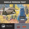 image:imageonewind One Person Tent with Pillow Backpacking Ultralight Tent with Camping Soft Pillow for Camping Hiking Backpacking