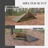 image:imageonewind Portable Privacy Shower Tent with Pole Ultralight Camping Shower Shelter Portable Toilet Tent Bathroom Tent Privacy Changing Dressing Room for Outdoor Use Camping Hiking BackpackingWith Pole