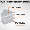 image:imageonewind Ultralight Camping Hammock Pillow Soft Inflatable Traval Pillow Compact Compressible Lightweight Pillow Ergonomic Neck Air Pillow with Storage Bag for Backpacking Camping Hiking Gery