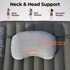 image:imageonewind Ultralight Camping Hammock Pillow Soft Inflatable Traval Pillow Compact Compressible Lightweight Pillow Ergonomic Neck Air Pillow with Storage Bag for Backpacking Camping Hiking Gery