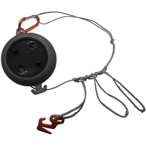 image:imageOnewind 40 HMWPE Tent Guyline and Tarp Ridgeline Mini Reel Lightweight No Knot Camping Rope and Tent Cord for Hammock Tarp and Rain Fly 3 Prussik Knots BlackBlack 12m 3 Knot