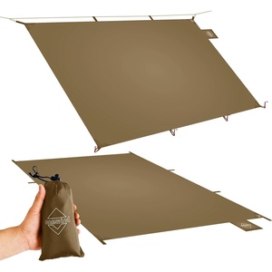 image:imageOnewind Ultralight Tent Footprint 20D Silnylon Groundsheet 4000mm Waterproof Rate PU Coating Lightweight Camping Tarp Tent Floor for Backpacking Hiking and ThruHiking 98 55Brownlarge