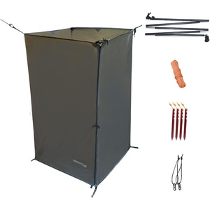image:imageonewind Portable Privacy Shower Tent with Pole Ultralight Camping Shower Shelter Portable Toilet Tent Bathroom Tent Privacy Changing Dressing Room for Outdoor Use Camping Hiking BackpackingWith Pole