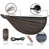 image:imageOnewind 11ft Camping Hammock with Mosquito Net and Adjustable Ridgeline Lightweight Portable Double Hammock with Tree Straps and Bug Net Ideal for Camping Hiking Backpacking Coyote BrownBrown