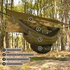 image:imageOnewind 11ft Camping Hammock with Mosquito Net and Adjustable Ridgeline Lightweight Portable Double Hammock with Tree Straps and Bug Net Ideal for Camping Hiking Backpacking Coyote BrownOd Greendouble Layer Hammock Bed