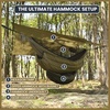 image:imageOnewind 11ft Camping Hammock with Mosquito Net and Adjustable Ridgeline Lightweight Portable Double Hammock with Tree Straps and Bug Net Ideal for Camping Hiking Backpacking Coyote BrownOd Green