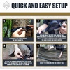 image:imageOnewind 11ft Camping Hammock with Mosquito Net and Adjustable Ridgeline Lightweight Portable Double Hammock with Tree Straps and Bug Net Ideal for Camping Hiking Backpacking Coyote BrownOd Green