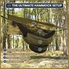 image:imageOnewind 11ft Camping Hammock with Mosquito Net and Adjustable Ridgeline Lightweight Portable Double Hammock with Tree Straps and Bug Net Ideal for Camping Hiking Backpacking Coyote BrownBrown
