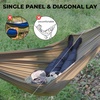 image:imageOnewind 11ft Ultralight Camping Hammock Portable Hammock 40D 17oz Nylon Ripstop with 2  12Ft Tree Straps for Camping Hiking Backpacking 11 x 55 OD GreenDark Grey