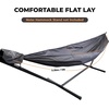 image:imageOnewind 11ft Ultralight Camping Hammock Portable Hammock 40D 17oz Nylon Ripstop with 2  12Ft Tree Straps for Camping Hiking Backpacking 11 x 55 OD GreenDark Grey