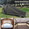 image:imageOnewind Ultralight One Person Camping Tent with Bugnet Rainfly Poles  Silnylon Tent 40D Nylon Floor 3 Season for Hiking Backpacking Fishing Rear rainprotected Window Footend Vent Mesh