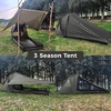 image:imageOnewind Ultralight One Person Camping Tent with Bugnet Rainfly Poles  Silnylon Tent 40D Nylon Floor 3 Season for Hiking Backpacking Fishing Rear rainprotected Window Footend Vent Mesh