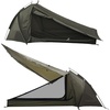 image:imageOnewind Ultralight One Person Camping Tent with Bugnet Rainfly Poles  Silnylon Tent 40D Nylon Floor 3 Season for Hiking Backpacking Fishing Rear rainprotected Window Footend Vent Mesh