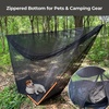 image:imageonewind Hammock Mosquito Net Single amp Double Camping Hammock Bug Netting No See Ums Net 360 Degree Insect Protection Alternative for Onewind Bottom Entry HammockBlack  With Floor