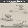image:imageonewind Hammock Mosquito Net Single amp Double Camping Hammock Bug Netting No See Ums Net 360 Degree Insect Protection Alternative for Onewind Bottom Entry HammockBlack  With Floor